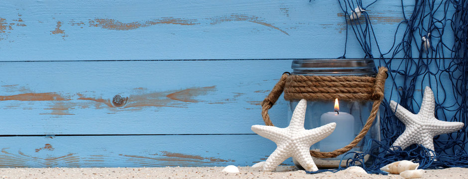 Maritime Deko mit Textfreiraum