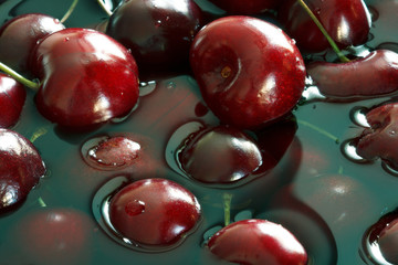 Cherry in water