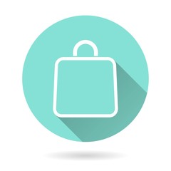 Shopping bag - vector icon.