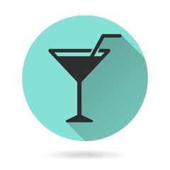 Cocktail - vector icon.