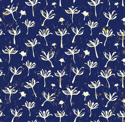 Obraz premium Seamless pattern of the seeds of wild grasses.