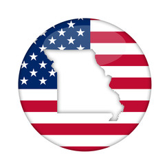 Missouri state of America badge
