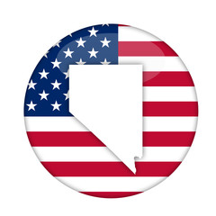Nevada state of America badge