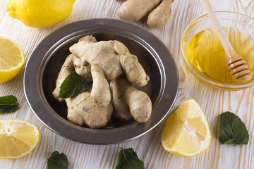 honey, lemon and ginger