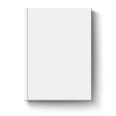 White book cover isolated
