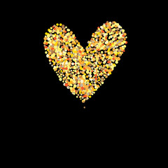 Symbol golden heart