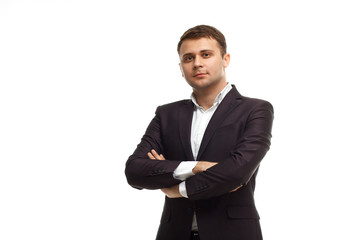 Handsome businessman wearing suit