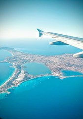 Fototapeta na wymiar Mittelmeer Insel von oben