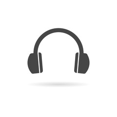 Headphone icon vector