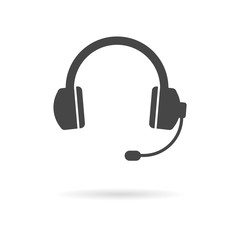 Headphone icon vector