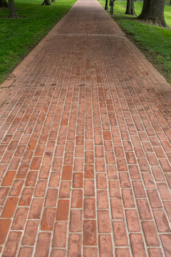 Follow the Red Brick Pathway