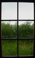 Fototapeta premium In cottage in big storm