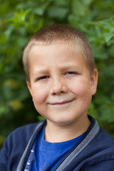 Portrait of a boy in nature