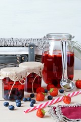 Homemade Strawberry and Blueberry Compote