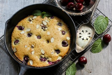Cherry Clafoutis /Summer  Cherry cake