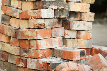 Heap of old bricks