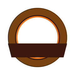 Label concept represented by seal stamp icon. isolated and flat illustration 