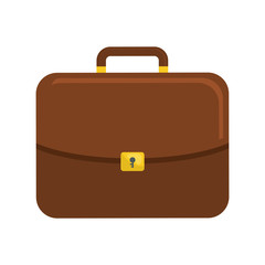 Bag concept represented by Suitcase icon. isolated and flat illustration 