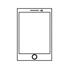 Gadget and technology concept represented by smartphone icon. isolated and flat illustration 