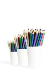 colored pencils on a white background2