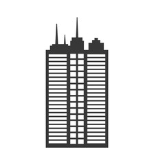 Obraz premium City and urban concept represented by building icon. isolated and flat illustration 