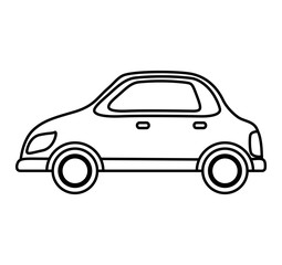 Transportation concept represented by car icon. isolated and flat illustration 