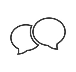 Bubble concept represented by communication icon. isolated and flat illustration 