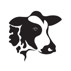 Vector of cow design on white background. Vector cow for your de