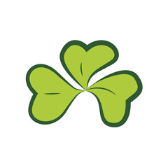 Nature concept represented by green leaf  icon. isolated and flat illustration 