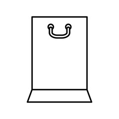 commerce concept represented by shopping bag icon. isolated and flat illustration 
