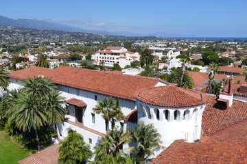 Beautiful aerial landscapes seen from Santa Barbara County Court