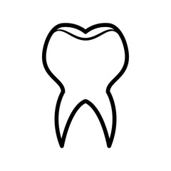 Dental care concept represented by tooth icon. isolated and flat illustration 