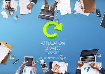 Lastest Version Fresh Updates Application Updates Concept