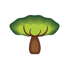 Nature and plant concept represented by tree icon. isolated and flat illustration 