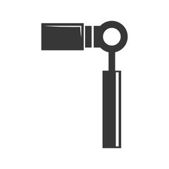 Constuction and repair concept represented by wrench tool icon. isolated and flat illustration 