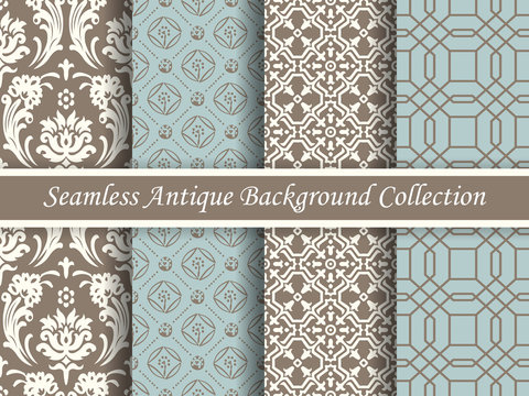Antique seamless brown background collection_128