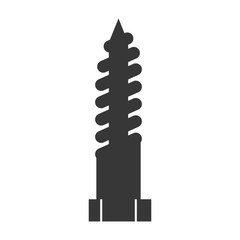 Constuction and repair concept represented by nut tool icon. isolated and flat illustration 