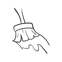 Constuction and repair concept represented by paint brush tool icon. isolated and flat illustration 