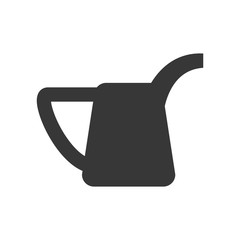 Gardening concept represented by watering can tool icon. isolated and flat illustration 