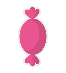 Sweet concept represented by candy icon. isolated and flat illustration 
