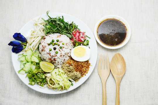 rice salad in Thai southernstyle