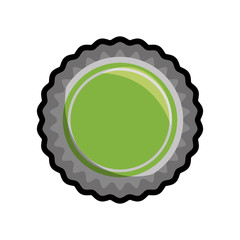 Soda and drink  concept represented by cap icon. isolated and flat illustration 