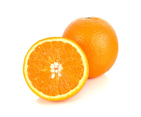 Orange fruit isolated on white background