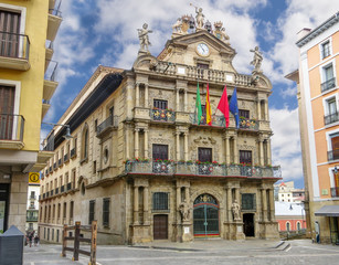 City hall of Pamplona. Navarra, Spain.