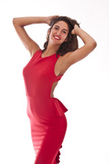 Fototapeta premium young woman isolated on white