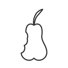 Healthy and organic food concept represented by pear icon. isolated and flat illustration 