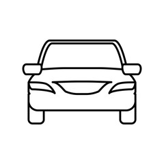 Obraz na płótnie Canvas Transportation machine concept represented by car icon. isolated and flat illustration 