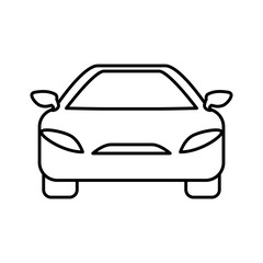 Transportation machine concept represented by car icon. isolated and flat illustration 