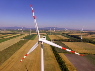 Luftaufnahme Windräder