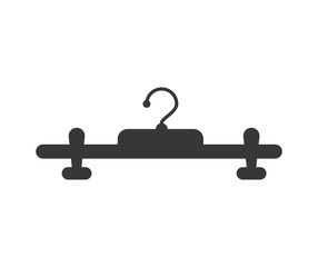 Hanger object concept represented by hook icon. Isolated and flat illustration 